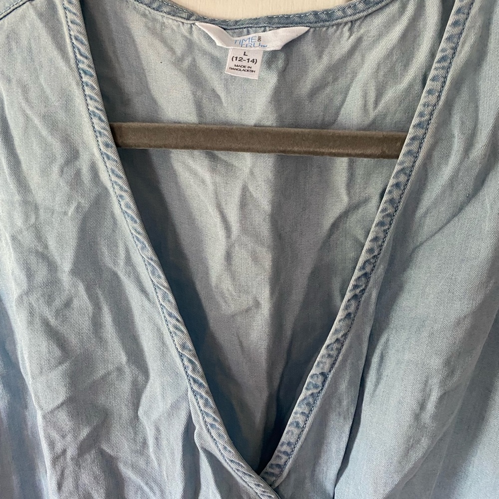 Time and Tru Light Blue Women's Dress